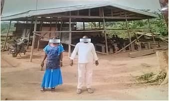 Salle de classe à L’ECOLE PUBLIQUE DE NKOALENG avant MajE